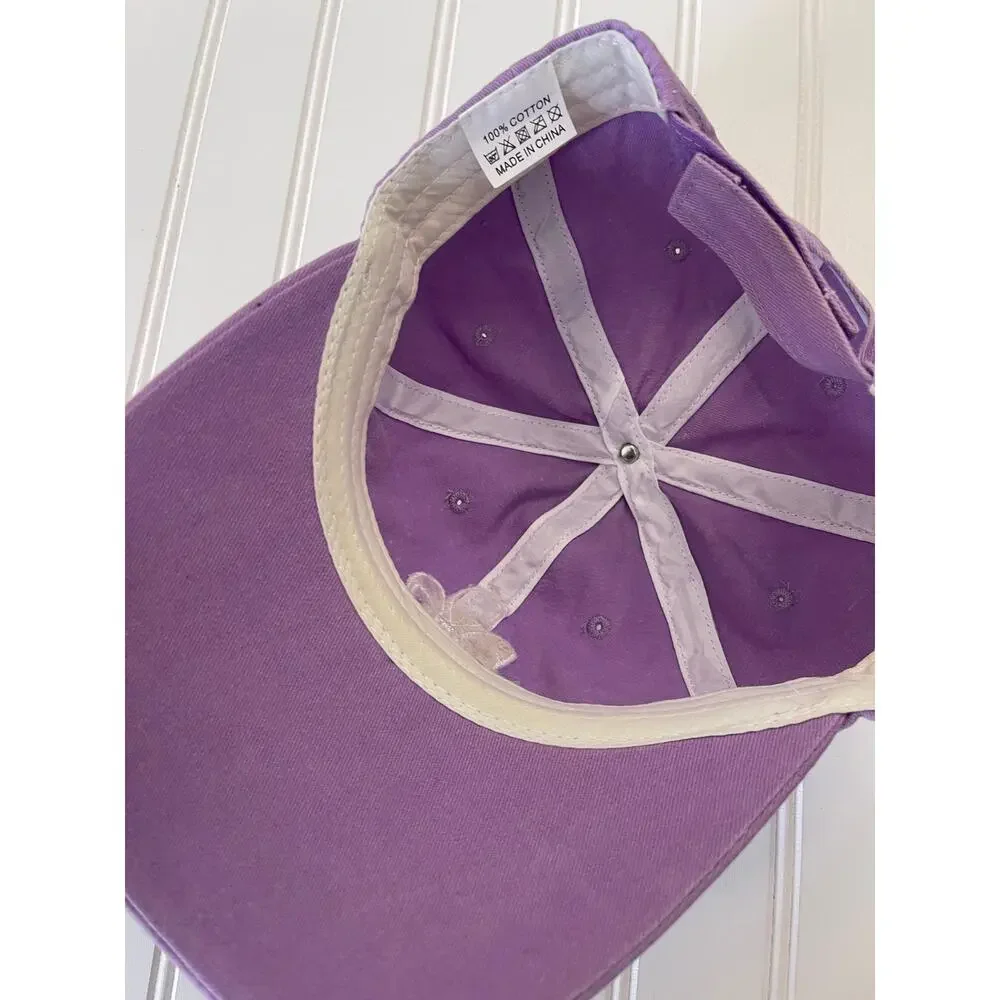 NOLA‎ New Orleans Hat Cap Purple One Size Adjustable Embroidered Adult